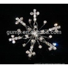 Rhinestone-Schneeflocke-Brosche